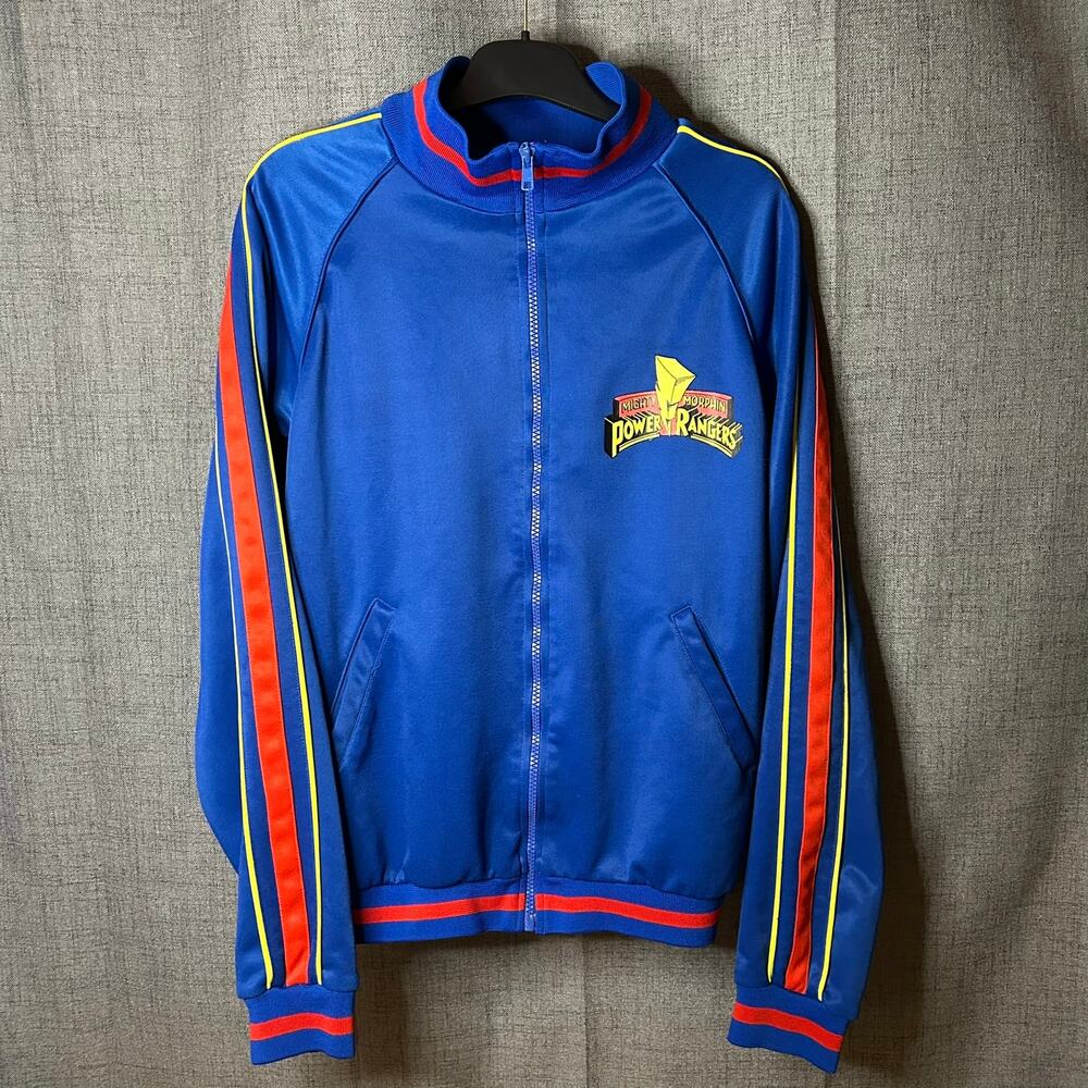POWER RANGERS 1994 Full Zip Track Jacket Men's Medium Athletic Big Logo